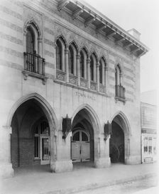 Facade of the Town Hall, Littleton, Colorado which was designed by the architect...c1920 - 1923. Creator: Frances Benjamin Johnston
