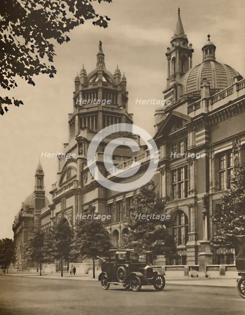 'Facade of the Victoria and Albert Museum In Cromwell Road', c1935. Creator: Donald McLeish.