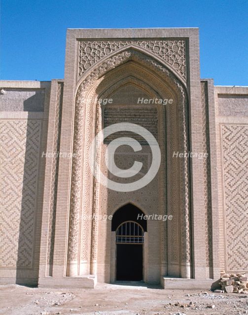 Facade of the Abbasid Palace, Baghdad, Iraq, 1977. Creator: Vivienne Sharp.