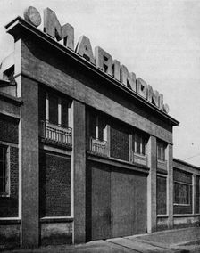 Facade of the Ateliers Marinoni, Montataire (Oise) architects, Perret Freres c1928