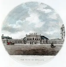 Façade of The Bank of England, Threadneedle Street, London, 1796