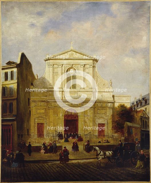Facade of the Blancs-Manteaux church, 1865
, 1865. Creator: Unknown.