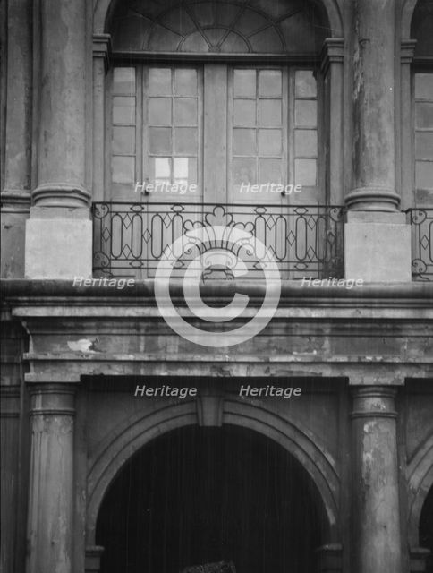 Facade of the Cabildo, the old Spanish town hall, New Orleans, between 1920 and 1926. Creator: Arnold Genthe.