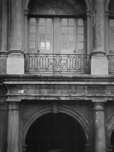 Facade of the Cabildo, the old Spanish town hall, New Orleans, between 1920 and 1926. Creator: Arnold Genthe