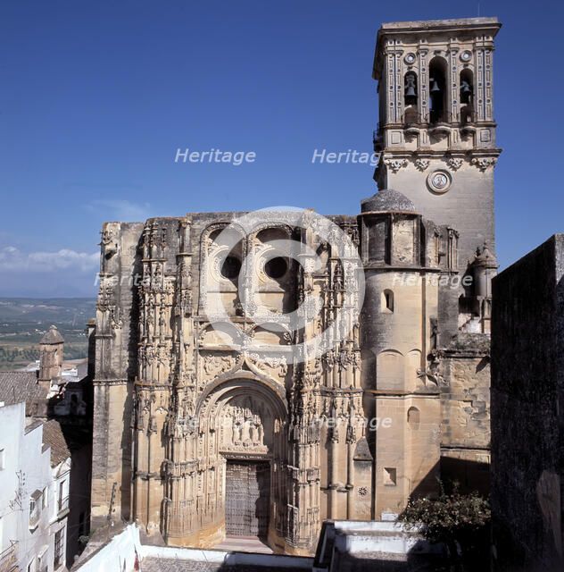 Façade of the Church of Santa Maria in Arcos de la Frontera.