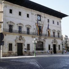 Façade of the City Hall of Palma de Mallorca