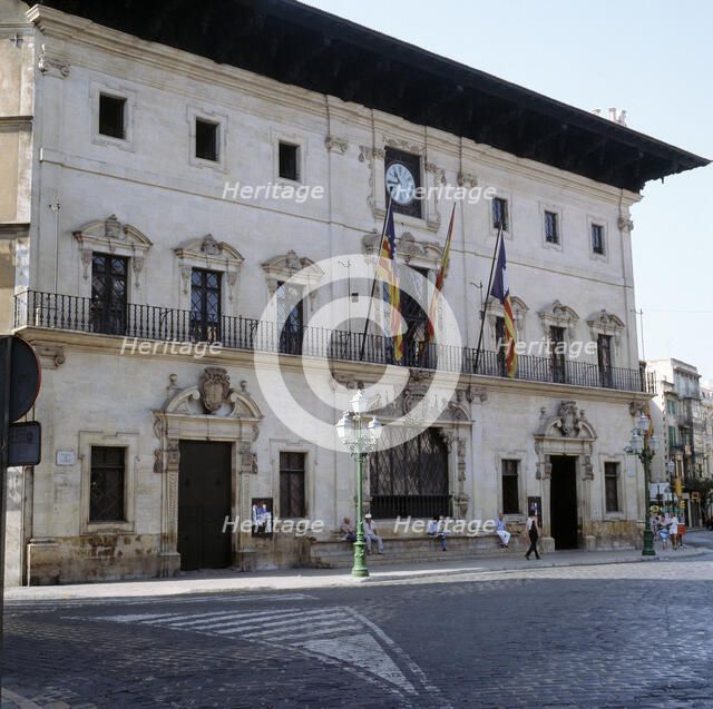 Façade of the City Hall of Palma de Mallorca.