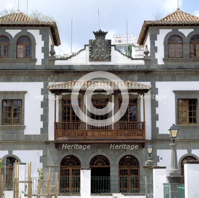 Façade of the City Hall of Teror in Gran Canaria.
