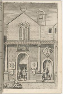 Façade of the Minor Church (Facciata della chiesa minore) [plate E], 1612. Creator: Jacopo Ligozzi