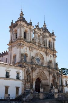 Facade of the Monastery of Alcobaca, Alcobaca, Portugal, 2009. Creator: Samuel Magal