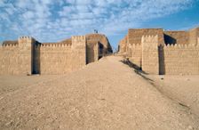 Facade of the Shamash Gate, Nineveh, Iraq, 1977. Creator: Vivienne Sharp