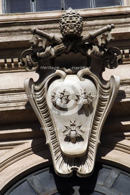 Façade, Barberini Palace (now the Galleria Nazionale d'Arte Antica), Rome, Italy, 17th cent (2009). Creator: LTL.
