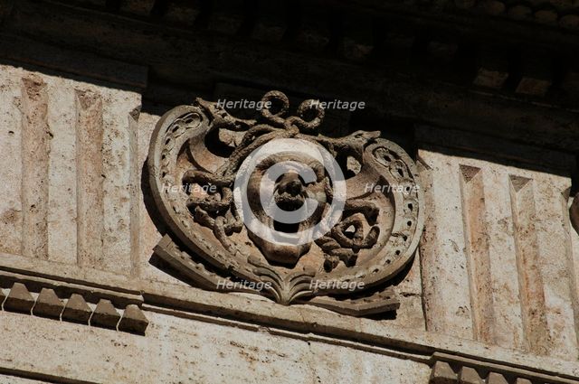 Façade, Barberini Palace (now the Galleria Nazionale d'Arte Antica), Rome, Italy, 17th cent (2009). Creator: LTL.