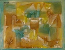 Façade Brown-Green, 1919. Creator: Paul Klee
