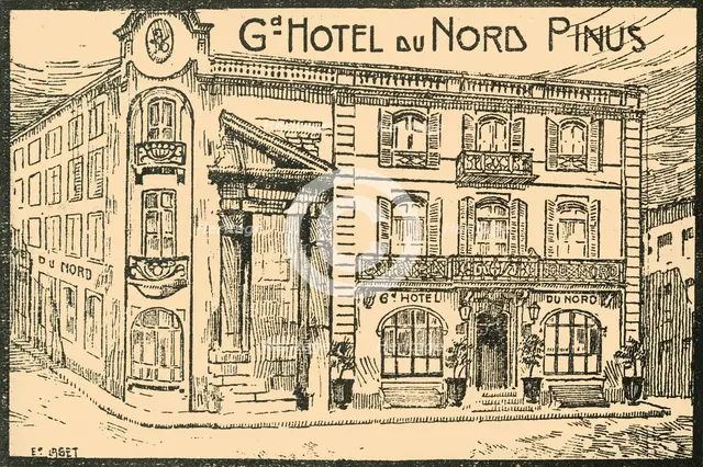 'Facade De L'Hotel - Front of the Hotel', c1920s. Creator: E Laget.
