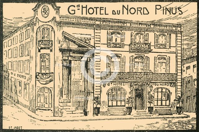 'Facade De L'Hotel - Front of the Hotel', c1920s. Creator: E Laget.