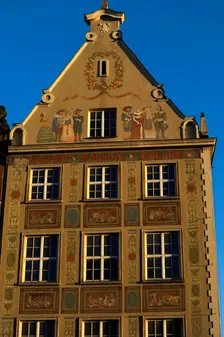 Façade detail of old burgher and merchant houses, Dlugi Targ (Long Market), Gdansk, Poland, 2015. Creator: Unknown