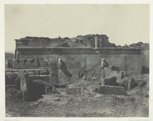Façade Postérieure, Grand Temple de Dendérah (Teutyres), Haute Egypte, 1849/51, printed 1852. Creator: Maxime du Camp
