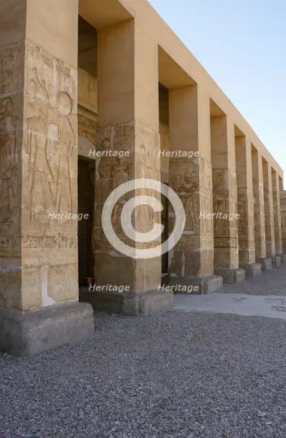 Façade, Temple of Seti I, Abydos, Egypt, 19th Dynasty, New Kingdom. Creator: LTL.