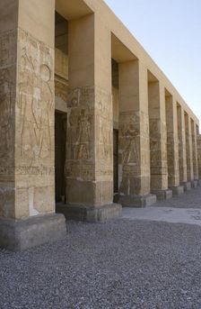 Façade, Temple of Seti I, Abydos, Egypt, 19th Dynasty, New Kingdom. Creator: LTL