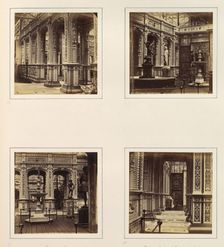 [Façade, Views, and Entrance Loggia of the Renaissance Court], ca. 1859. Creator: Attributed to Philip Henry Delamotte