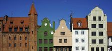 Facades, Motlava River Embankment (Dlugie Pobrzeze), Gdansk, Poland, 2015. Creator: Unknown