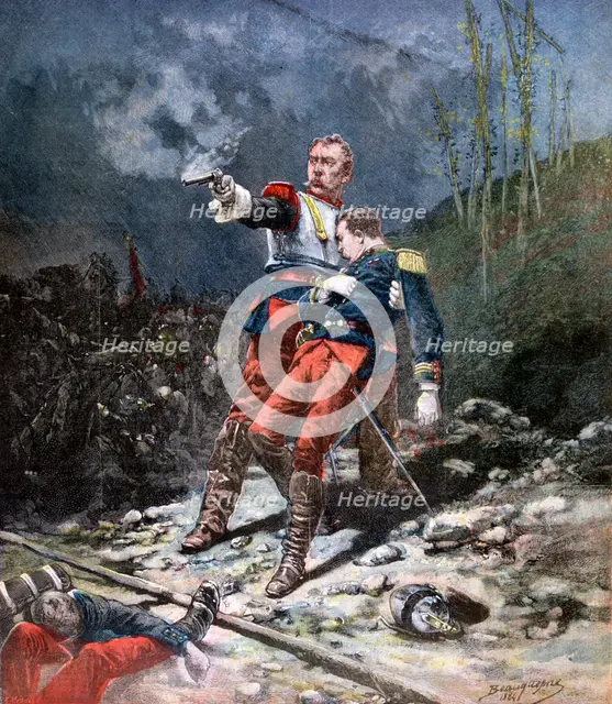 'Face the Enemy', 1884, (1890). Creator: F Meaulle.