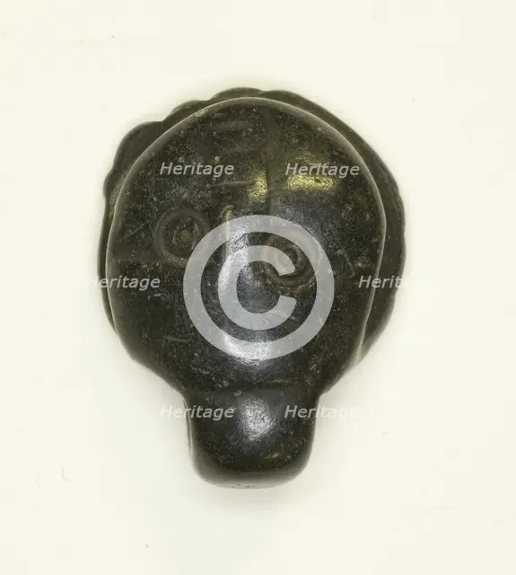Face Amulet, Egypt, Coptic Period (4th-7th century AD). Creator: Unknown.