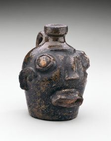 Face Jug, c. 1860. Creator: Unknown