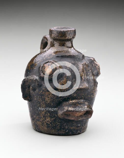 Face Jug, c. 1860. Creator: Unknown.