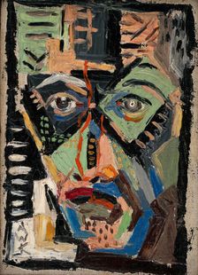Face of a Man, 1935-1937. Creator: Arnold Peter Weisz-Kubincan