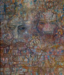 Faces, 1940. Artist: Filonov, Pavel Nikolayevich (1883-1941)