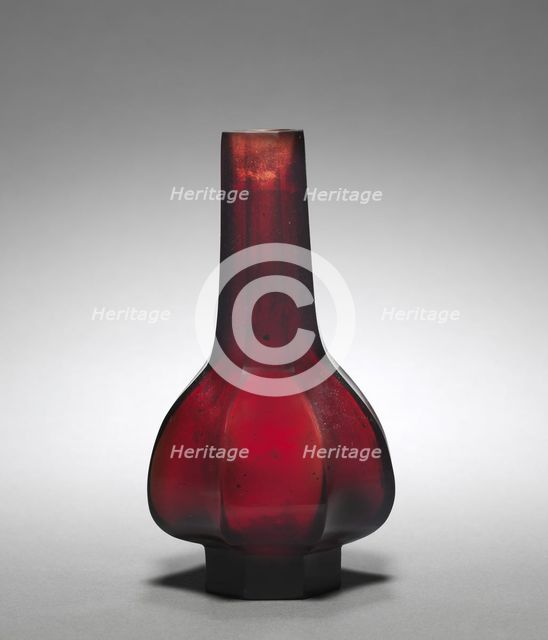Faceted Bottle, 1736-1795. Creator: Unknown.
