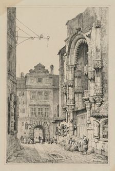 Facisimilies of Sketches made in Flanders and Germany: Thein Church, Prague, 1833. Creator: Samuel Prout (British, 1783-1852)