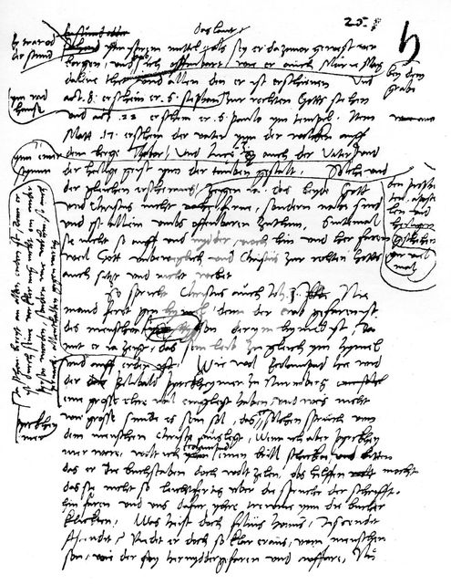 Facsimile of Martin Luther's handwriting, 1903. Artist: Unknown