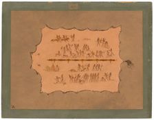 Facsimile of a Sioux Robe, 1861/1869. Creator: George Catlin