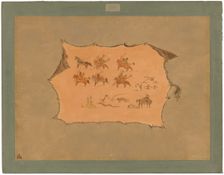 Facsimile of a Pawnee Doctor's Robe, 1861/1869. Creator: George Catlin