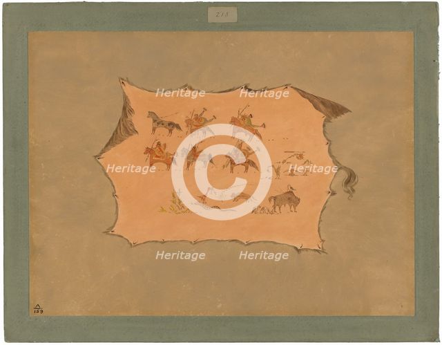 Facsimile of a Pawnee Doctor's Robe, 1861/1869. Creator: George Catlin.