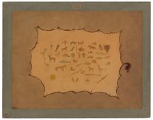 Facsimile of an Ojibbeway Robe, 1861/1869. Creator: George Catlin