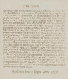 Facsimile of an Old Printed Page, before August 1839. Creator: William Henry Fox Talbot