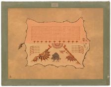 Facsimile of an Omaha Robe, 1861/1869. Creator: George Catlin