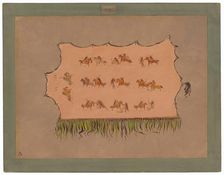 Facsimile of Chief Four Men's Robe - Mandan, 1861/1869. Creator: George Catlin