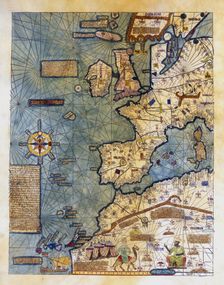 Facsimile of the Catalan Atlas of 1375, preserved in the National Library of Paris. Creator: Cresques, Abraham (1325-1387)