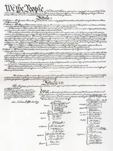Facsimile of the Preamble and Constitution of the United States of America, 1901