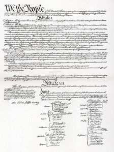 Facsimile of the Preamble and Constitution of the United States of America, 1901