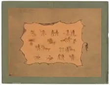 Facsimile of the Robe of Mah-to-toh-pa - Mandan, 1861/1869. Creator: George Catlin