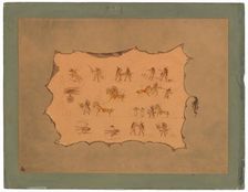 Facsimile of the Robe of Mah-to-toh-pa - Mandan, 1861/1869. Creator: George Catlin