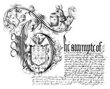 Facsimile from the book of accounts of the Coopers Company, 1576, (1893)