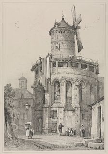 Facsimiles of Sketches Made in Flanders and Germany: On the Walls, Cologne, 1833. Creator: Samuel Prout (British, 1783-1852); Charles Joseph Hullmandel