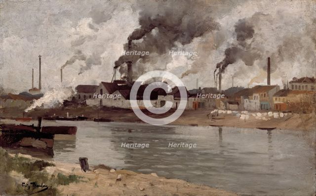Factories in Ivry, 1883. Creator: Frits Thaulow.